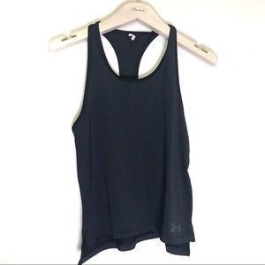 Under Armour black workout tank top youth medium